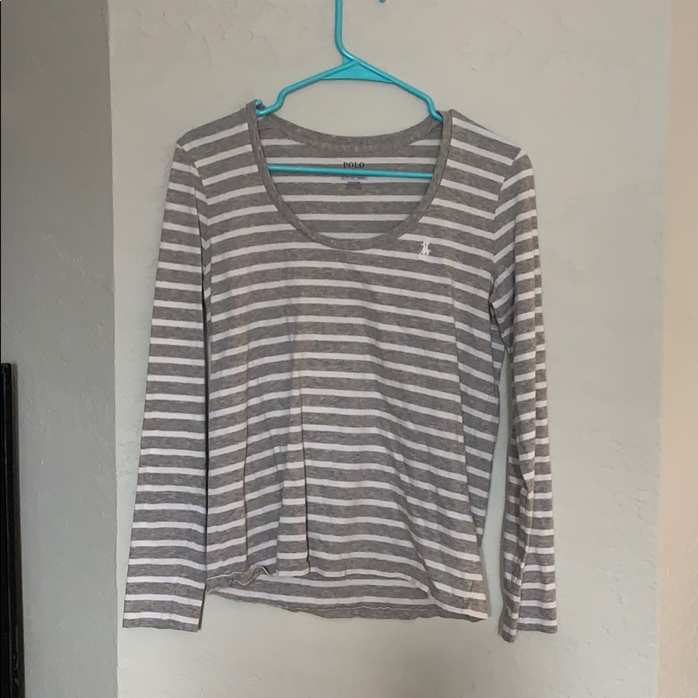 Long sleeve polo shirt